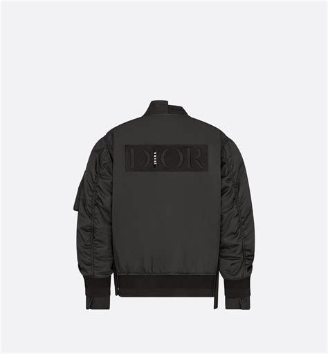 dior sacai bomber jacket|DIOR AND SACAI Hybrid Bomber Jacket Black Technical Twill.